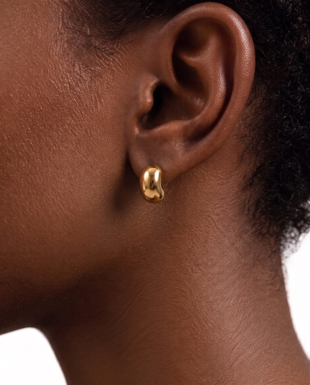 Pendientes Botón Alubia - Miss Melinda