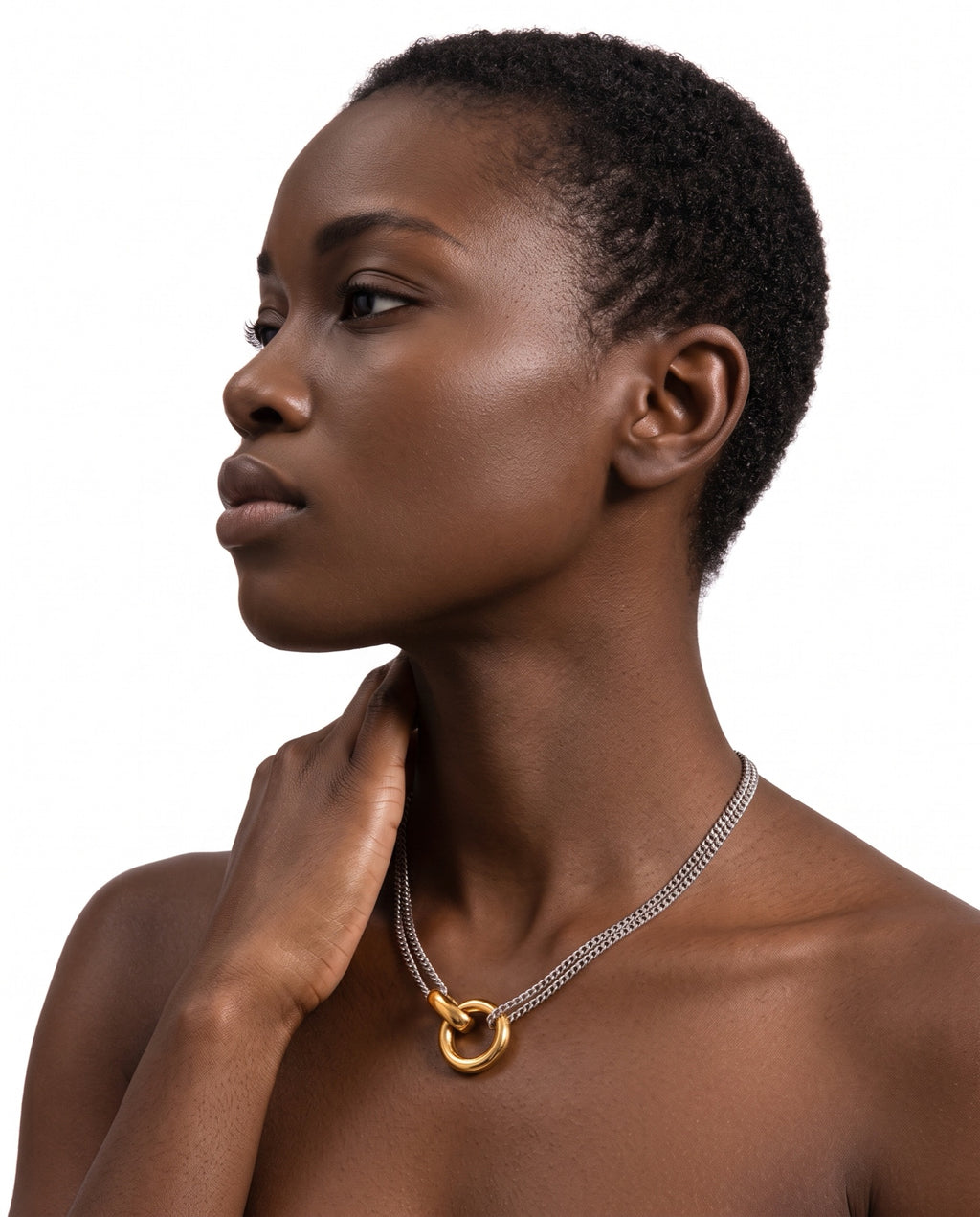 Collar Aro Dos Tonos - Miss Melinda