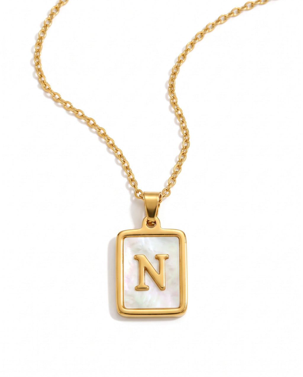 Dorado letra N