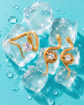Conjunto Serpiente sobre hielo: anillo y pendientes - Miss Melinda