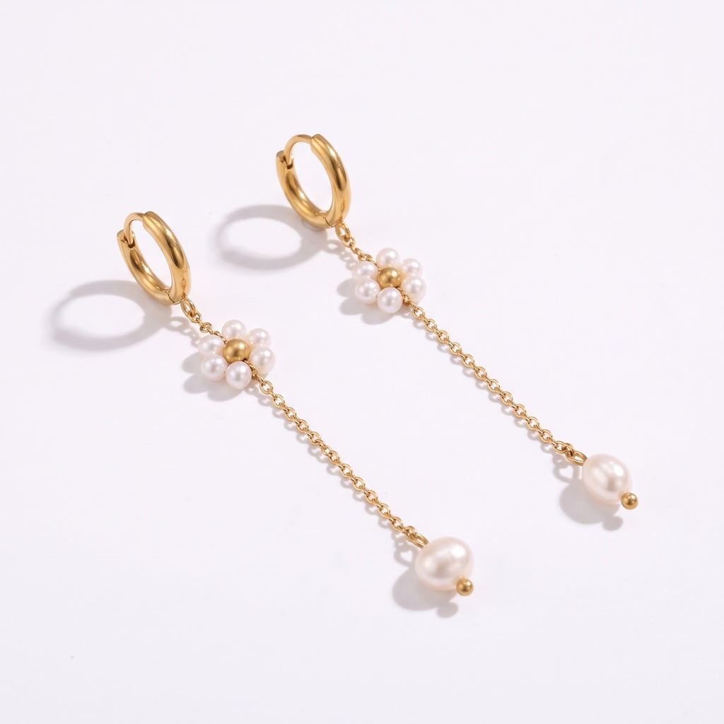 Aros Flor y Perla - Miss Melinda