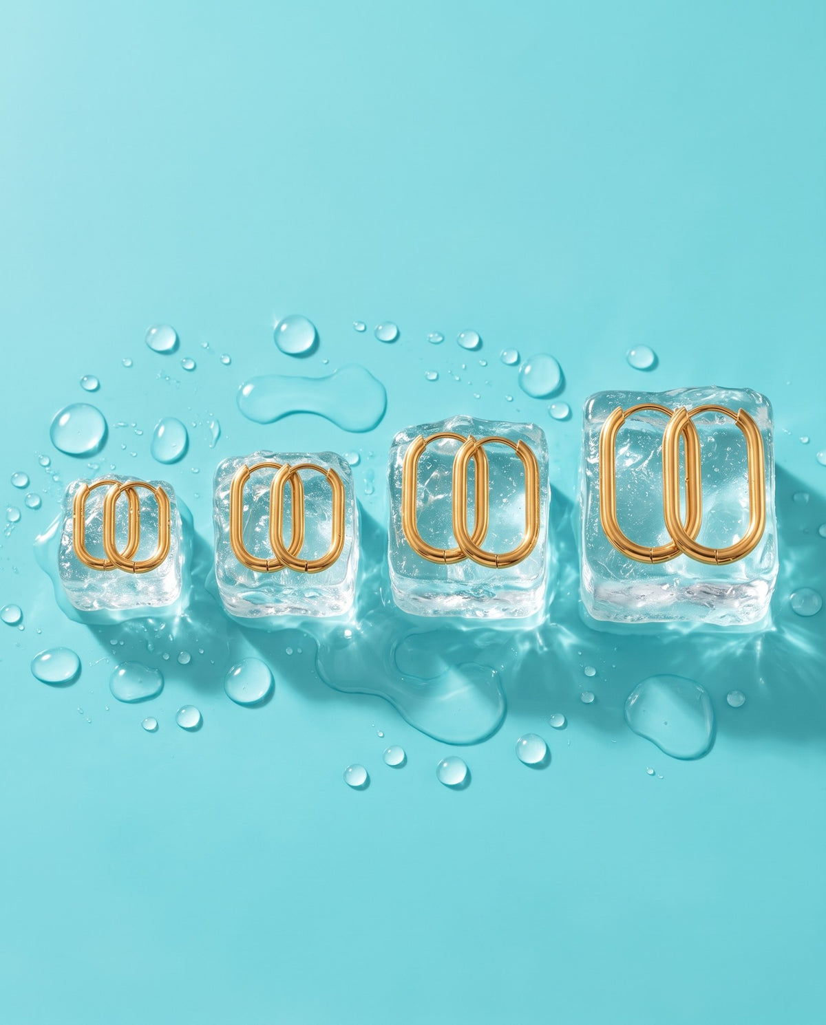 Aros Clásicos en U: los 4 tamaños sobre hielo - Miss Melinda